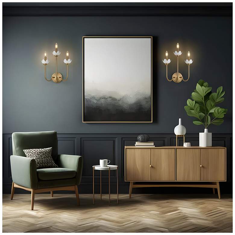 Image 3 Allistair by Z-Lite Modern Gold 3 Light Wall Sconce more views