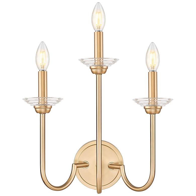 Image 4 Allistair by Z-Lite Modern Gold 3 Light Wall Sconce more views