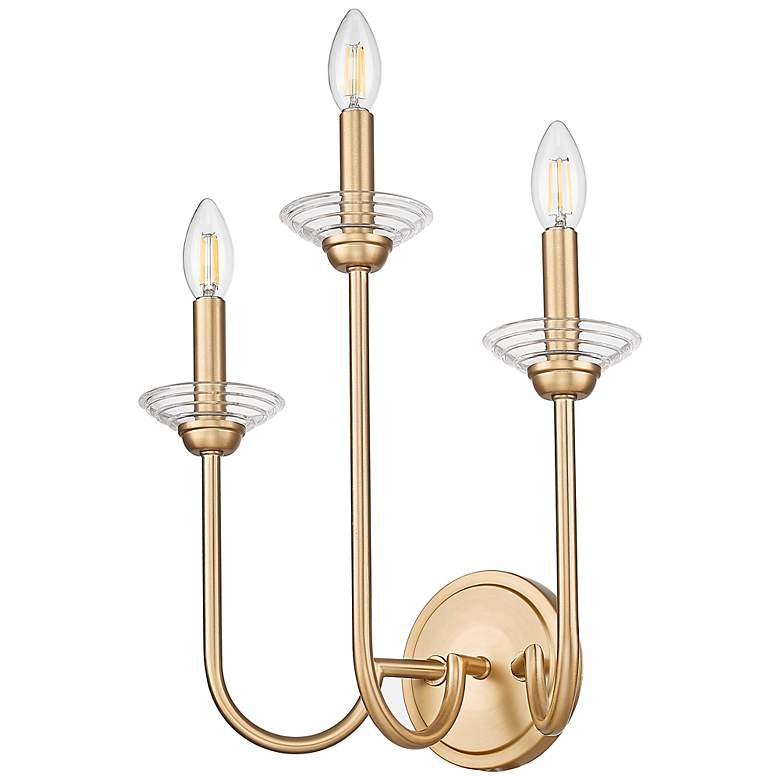 Image 7 Allistair by Z-Lite Modern Gold 3 Light Wall Sconce more views