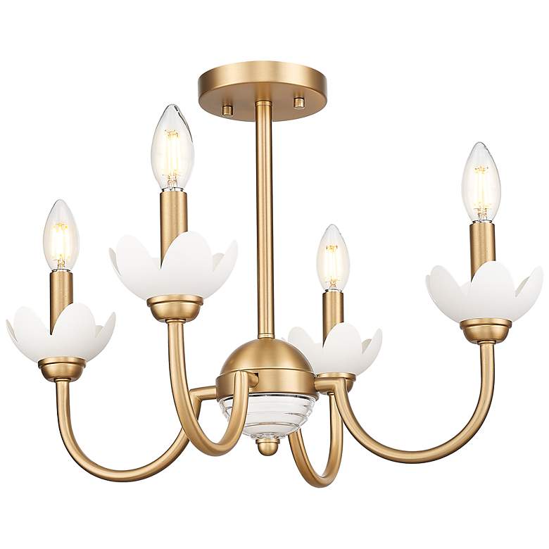 Image 3 Allistair by Z-Lite Modern Gold 4 Light Semi Flush Mount more views