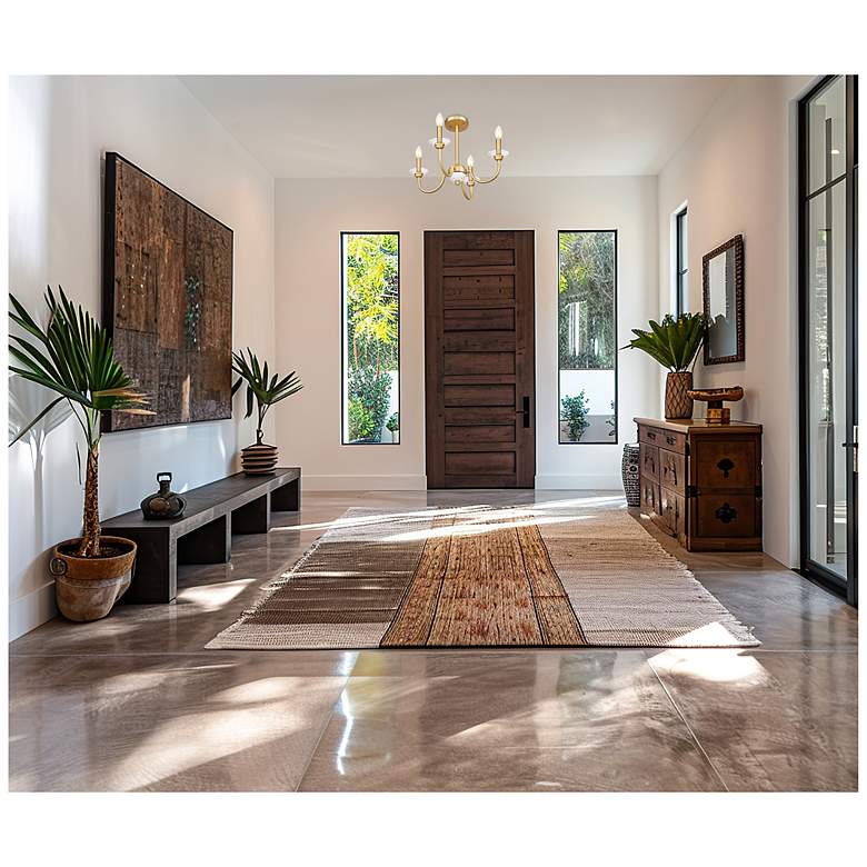 Image 6 Allistair by Z-Lite Modern Gold 4 Light Semi Flush Mount more views