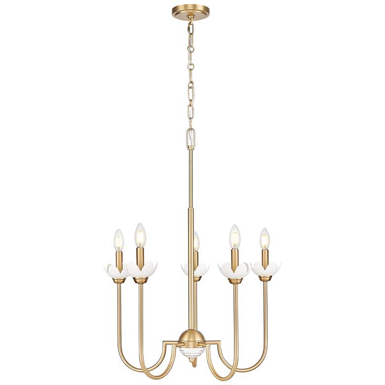 Image 1 Allistair by Z-Lite Modern Gold 5 Light Chandelier