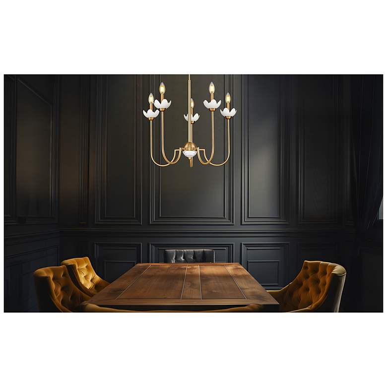 Image 2 Allistair by Z-Lite Modern Gold 5 Light Chandelier more views