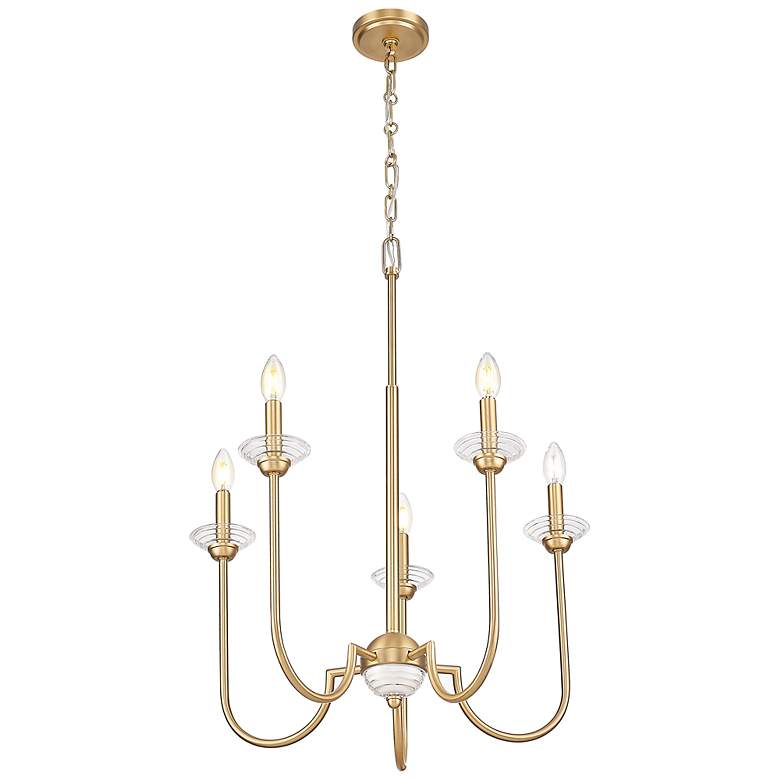 Image 4 Allistair by Z-Lite Modern Gold 5 Light Chandelier more views