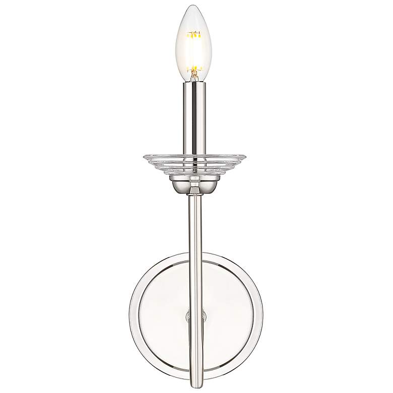 Image 4 Allistair by Z-Lite Polished Nickel 1 Light Wall Sconce more views