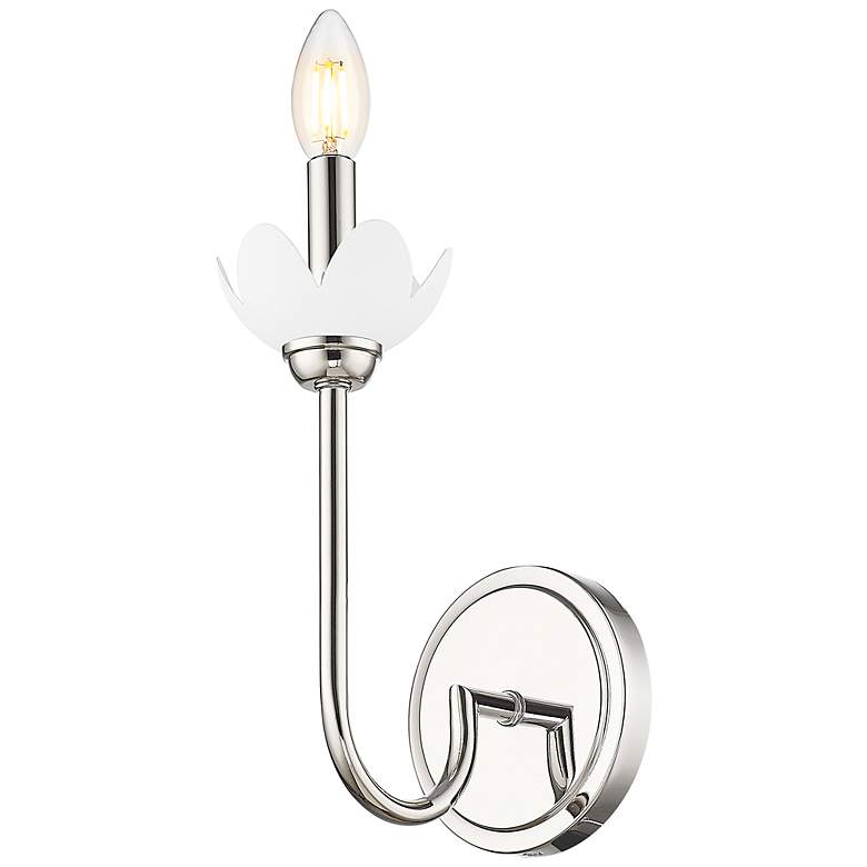 Image 5 Allistair by Z-Lite Polished Nickel 1 Light Wall Sconce more views