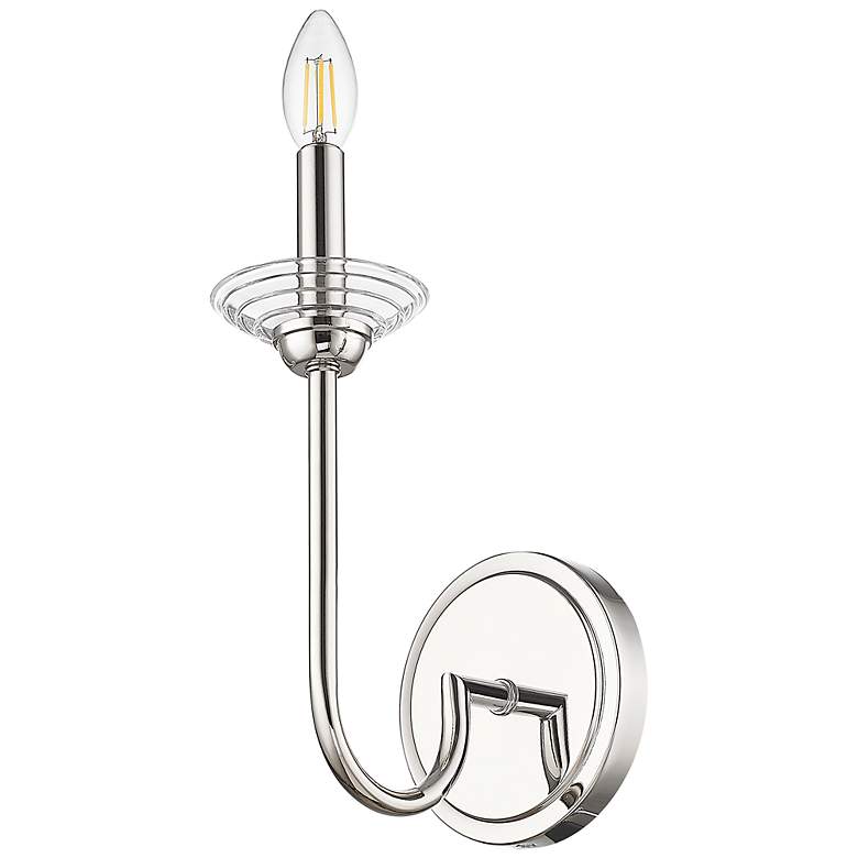 Image 7 Allistair by Z-Lite Polished Nickel 1 Light Wall Sconce more views