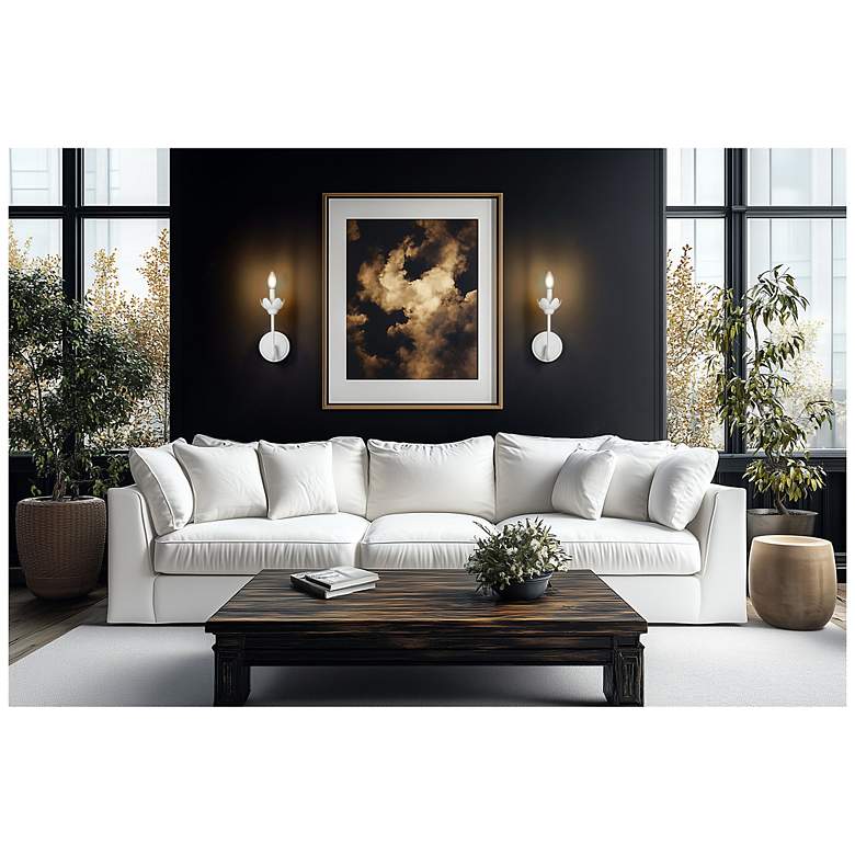 Image 3 Allistair by Z-Lite Textured White 1 Light Wall Sconce more views