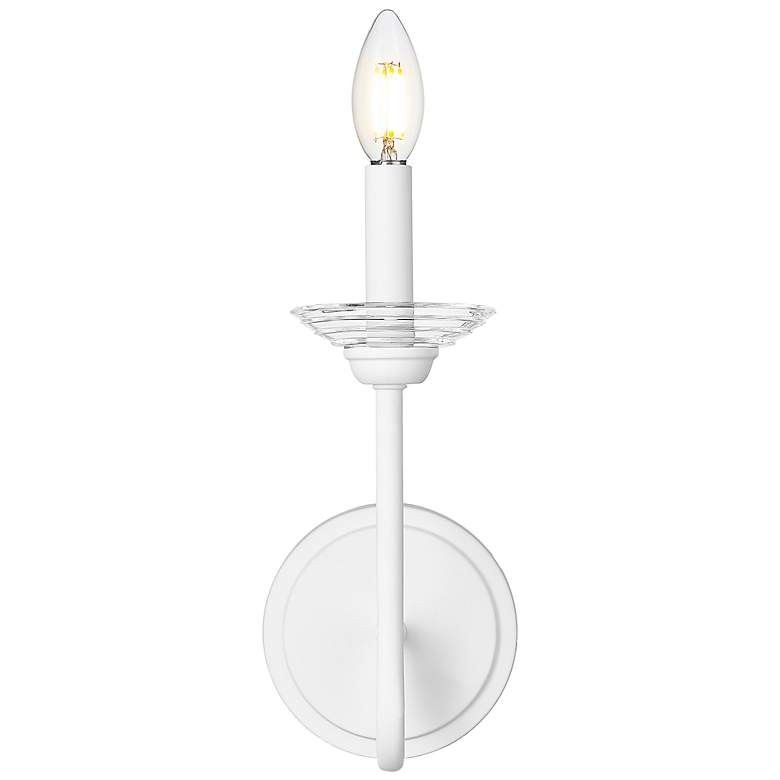 Image 4 Allistair by Z-Lite Textured White 1 Light Wall Sconce more views