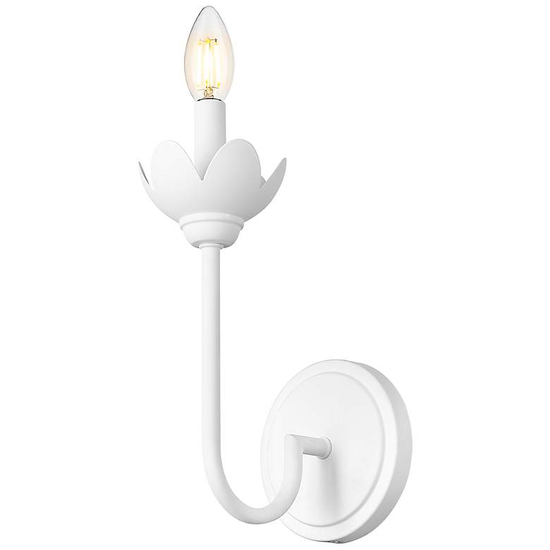 Image 5 Allistair by Z-Lite Textured White 1 Light Wall Sconce more views