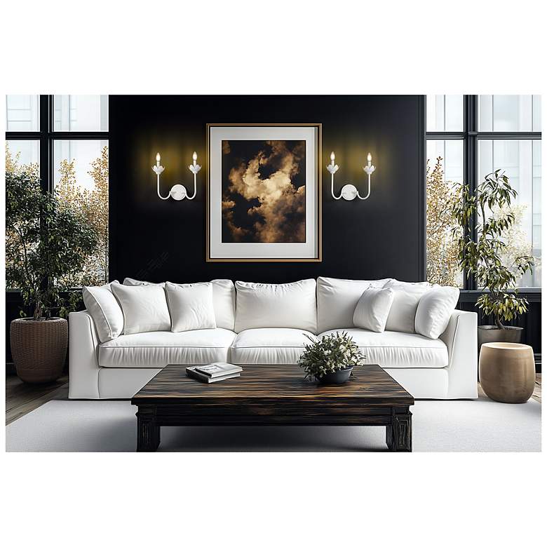 Image 3 Allistair by Z-Lite Textured White 2 Light Wall Sconce more views