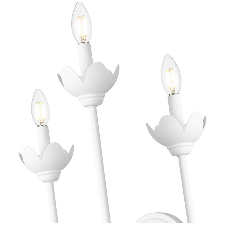 Image 6 Allistair by Z-Lite Textured White 3 Light Wall Sconce more views
