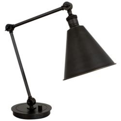 Alloy 10.25" High Deep Patina Bronze Table Lamp
