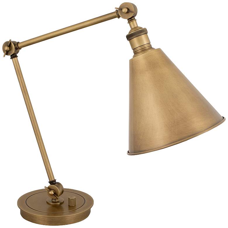 Image 1 Alloy 10.25" High Warm Brass Table Lamp