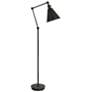 1_Alloy 10.5" High Deep Patina Bronze Floor Lamp