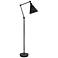 Alloy 10.5" High Deep Patina Bronze Floor Lamp