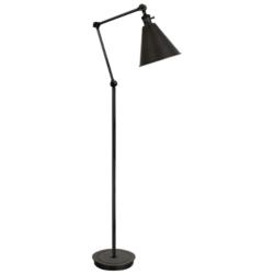 Alloy 10.5" High Deep Patina Bronze Floor Lamp