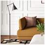 3_Alloy 10.5" High Deep Patina Bronze Floor Lamp more views