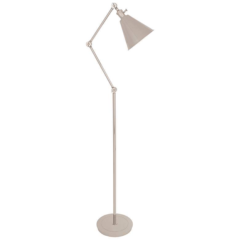 Image 1 Alloy 10.5" High Polished Nickel Floor Lamp