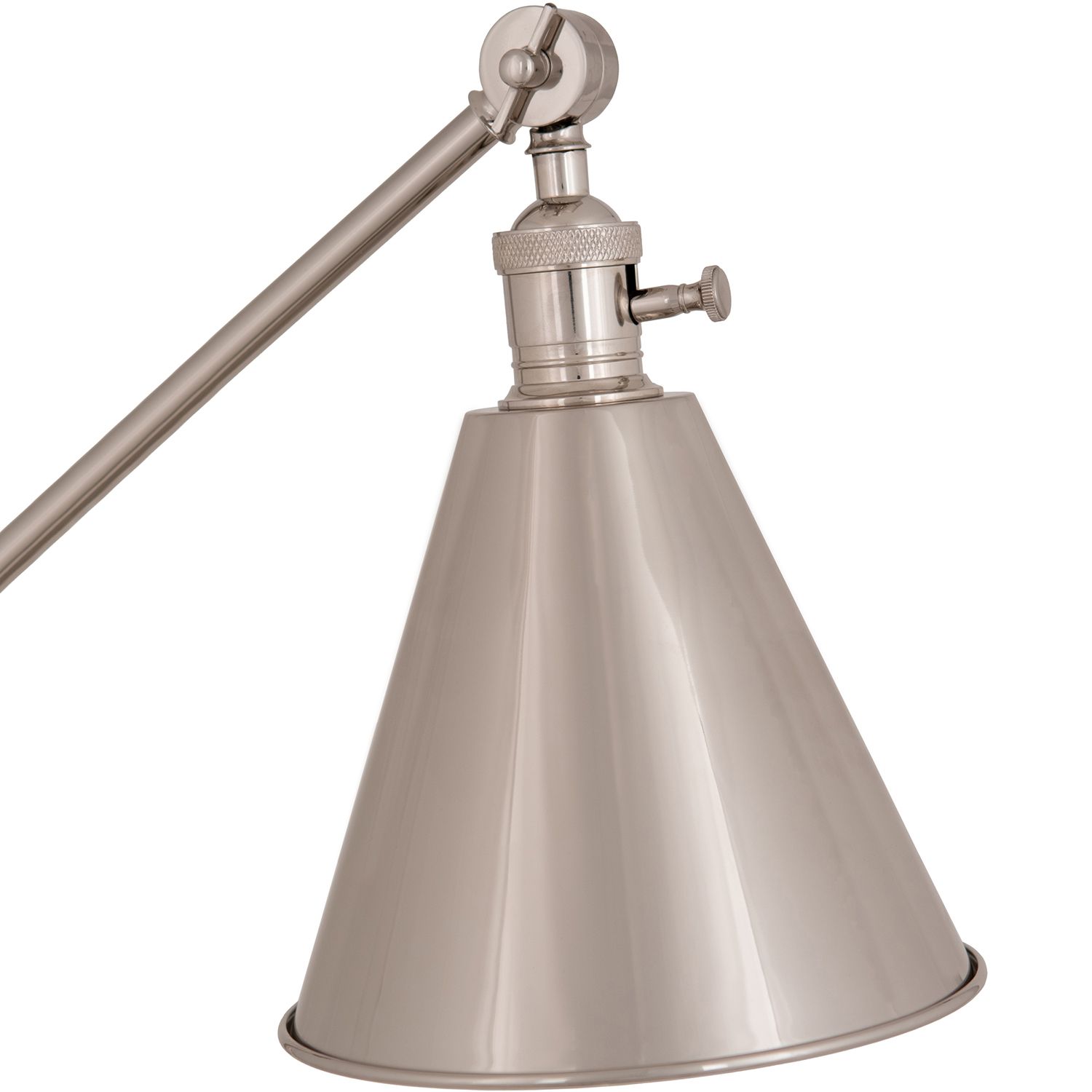 Image 2 Alloy 10.5" High Polished Nickel Floor Lamp more views