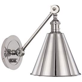 Image1 of Alloy 7.5" High Polished Nickel Wall Sconce