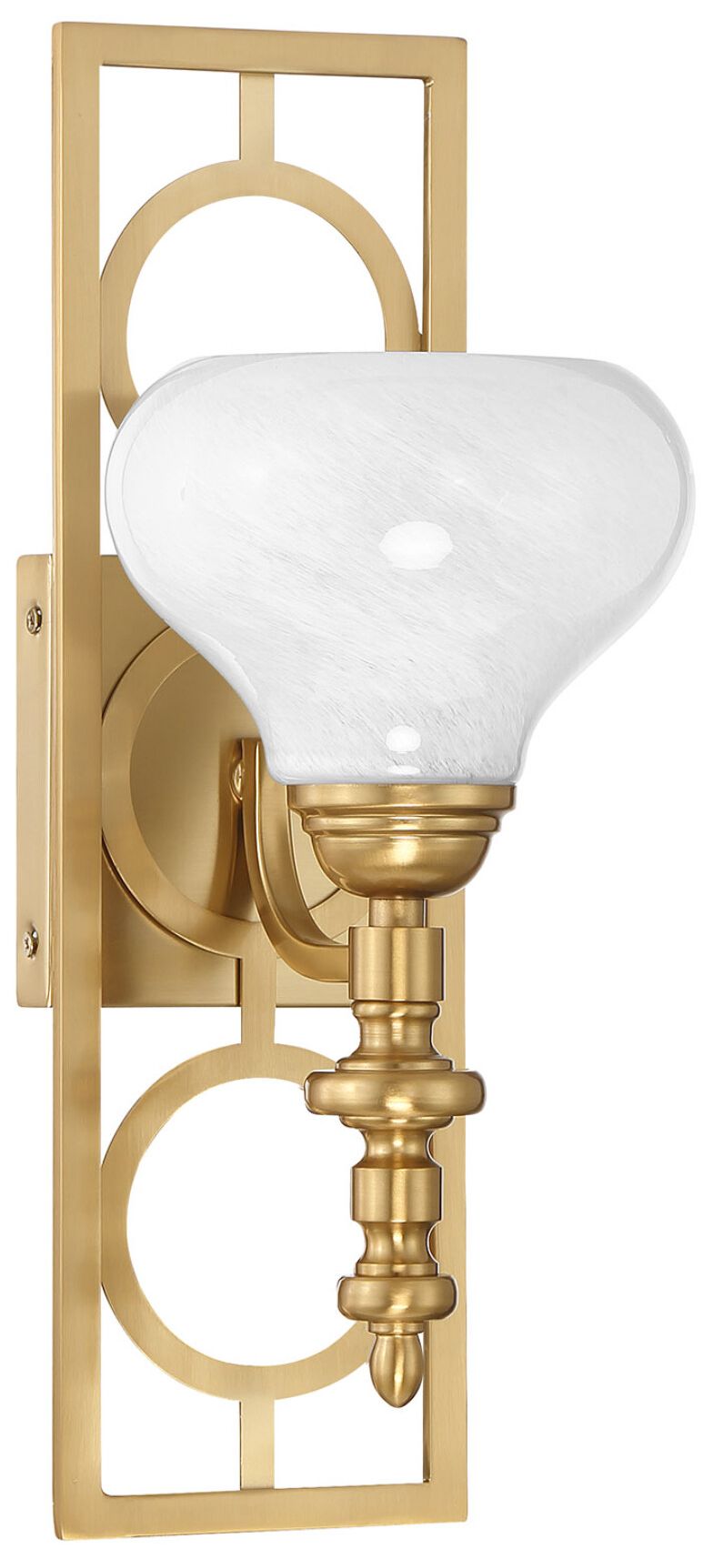 Image 2 Allston 1-Light Wall Sconce in Warm Brass more views