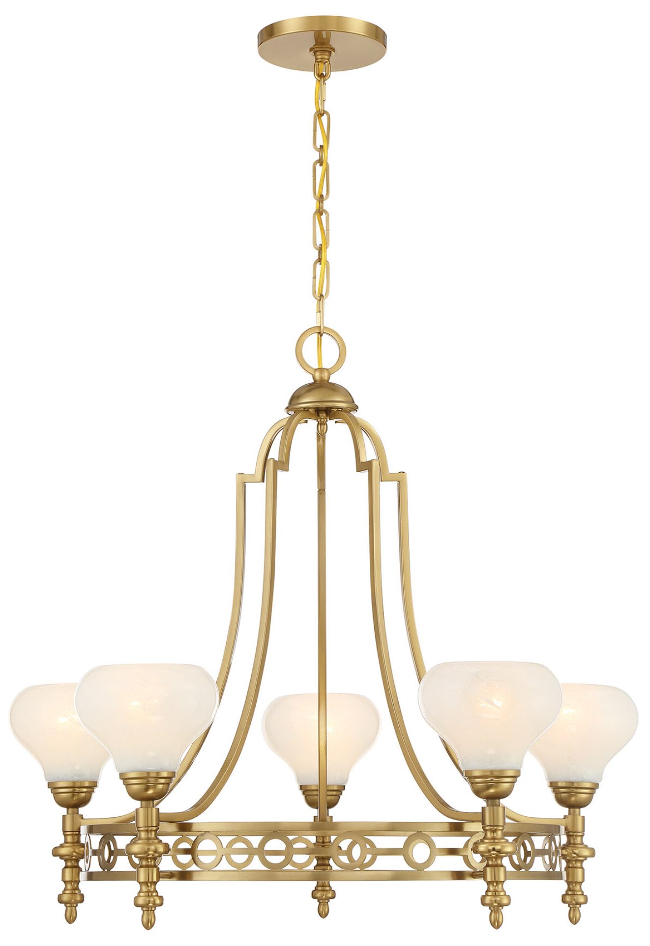 Thumbnail1 of Allston 5-Light Chandelier in Warm Brass