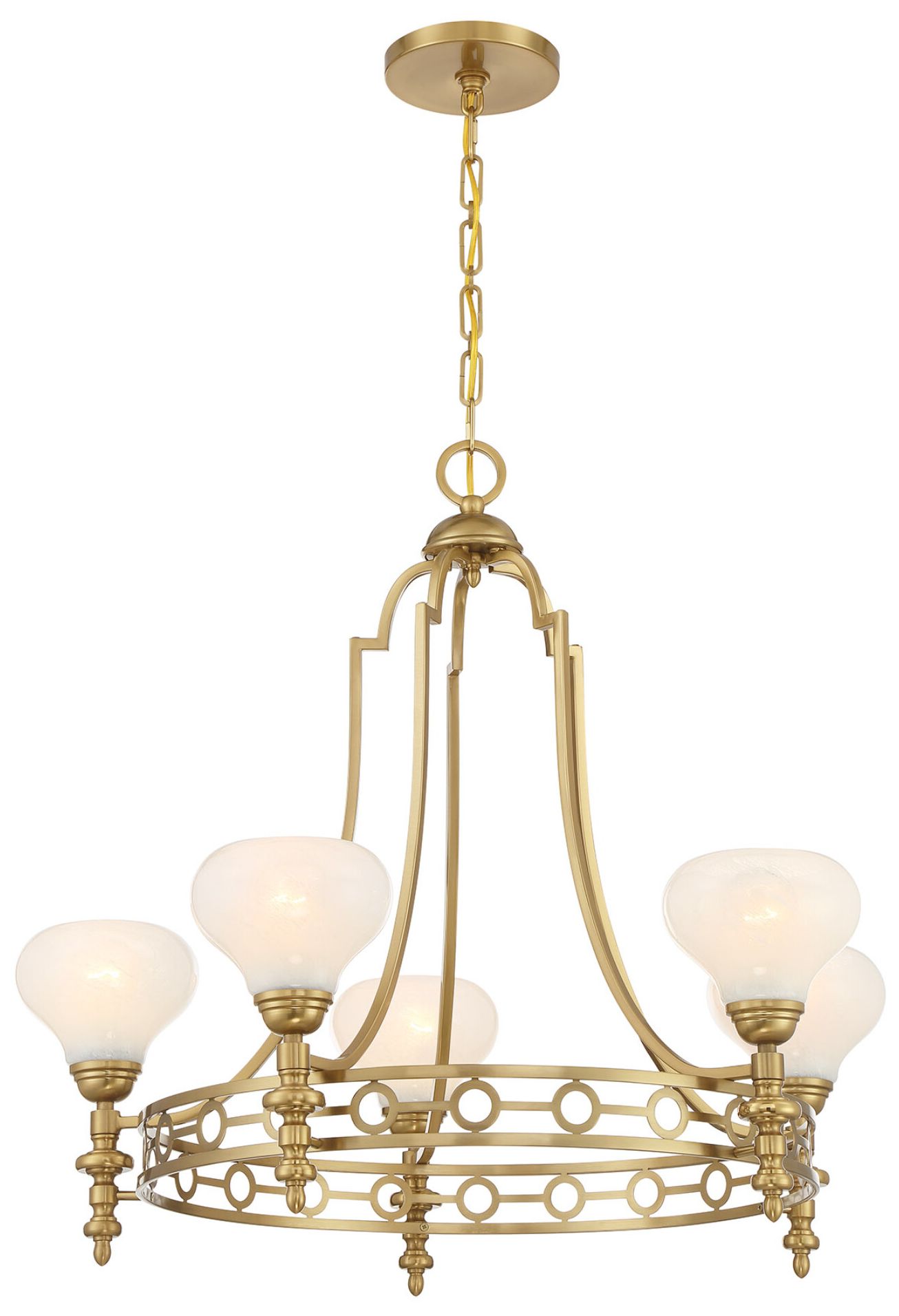 Allston 5-Light Chandelier in Warm Brass