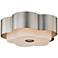 Allure 13 1/2" Wide Silver Leaf Ceiling Light