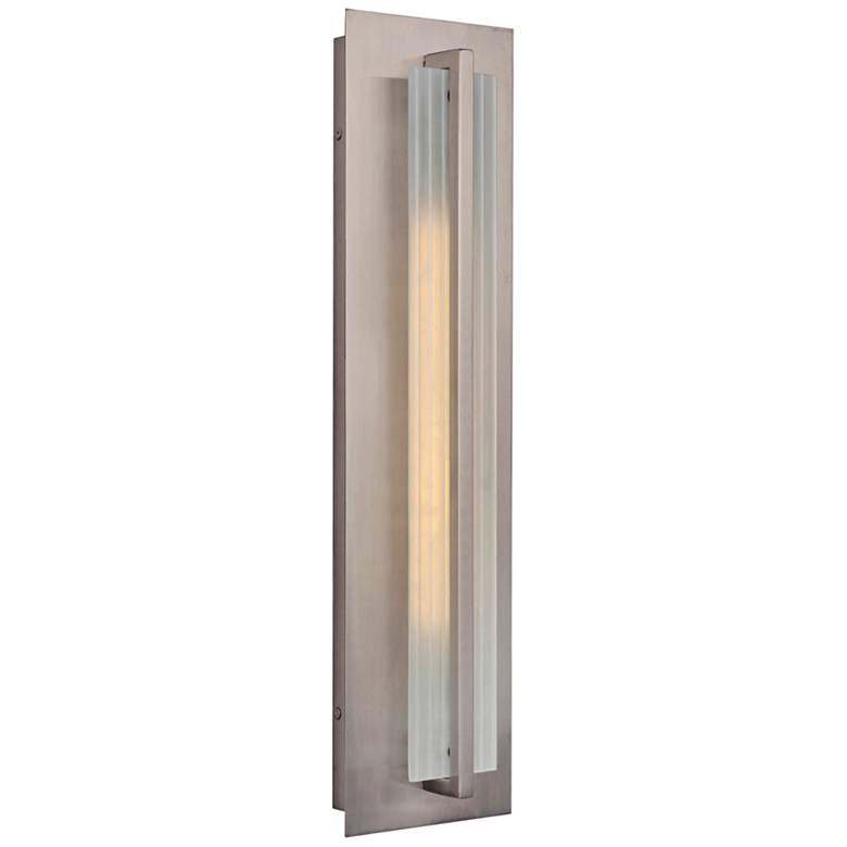 Image 1 Allure 22"H Stainless Steel LED Pocket Outdoor Wall Light