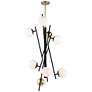 2_Alluria 23 1/4"W Coal Autumn Gold 8-Light LED Foyer Pendant