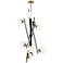 Alluria 23 1/4"W Coal Autumn Gold 8-Light LED Foyer Pendant
