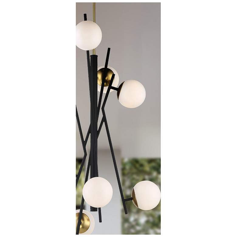 Image 5 Alluria 23 1/4"W Coal Autumn Gold 8-Light LED Foyer Pendant more views