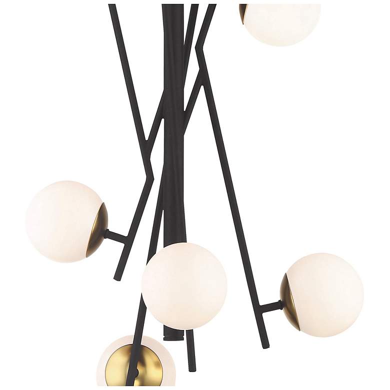 Image 7 Alluria 23 1/4"W Coal Autumn Gold 8-Light LED Foyer Pendant more views
