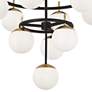 Alluria 30"W Weathered Black and Gold 10-Light Chandelier