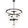 Alluria 36"W Weathered Black and Gold 16-Light Chandelier