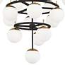 Alluria 36"W Weathered Black and Gold 16-Light Chandelier
