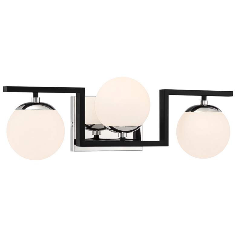 Image 1 Alluria II 22 1/2" Wide Coal Steel 3-Light Bath Light