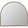 Allyson Gold 40" x 36" Arched Top Oversized Wall Mirror