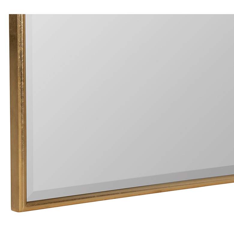 Image 3 Allyson Gold 40" x 36" Arched Top Oversized Wall Mirror more views