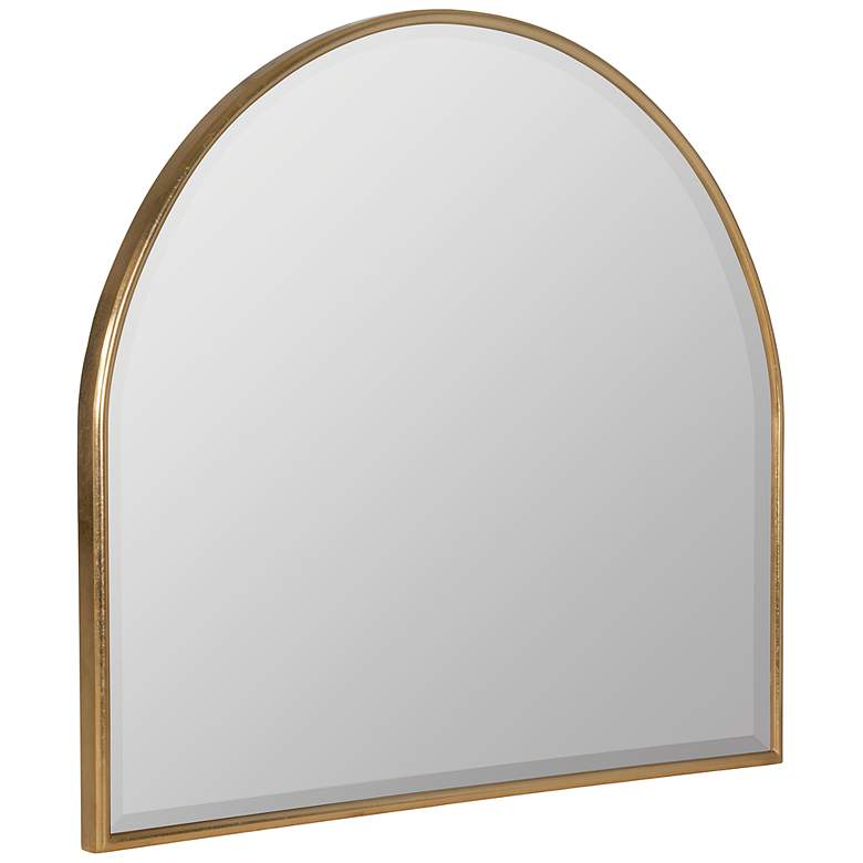 Image 4 Allyson Gold 40" x 36" Arched Top Oversized Wall Mirror more views