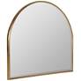 Allyson Gold 40" x 36" Arched Top Oversized Wall Mirror
