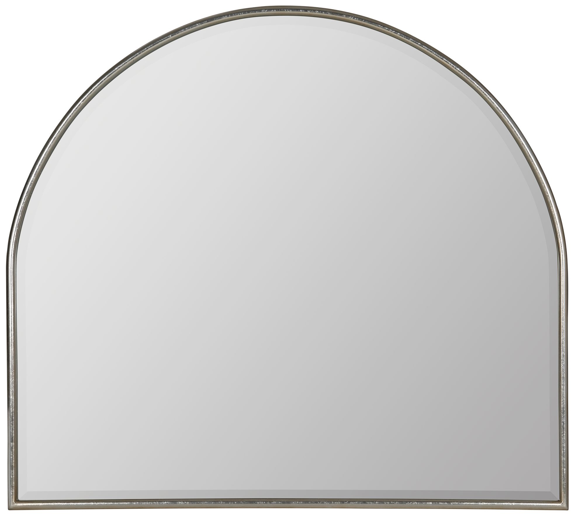 Allyson Silver 40" x 36" Arched Top Oversized Wall Mirror