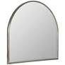 Allyson Silver 40" x 36" Arched Top Oversized Wall Mirror