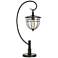 Alma Dark Bronze Down Bridge Lantern Style Table Lamp