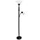 Alma Mother-Daughter 72" Bronze Torchiere Floor Lamp with Side Light