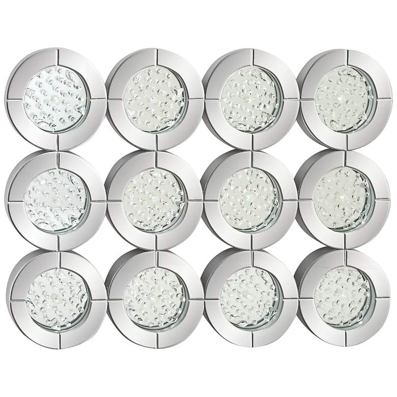 Image 1 Almadia Round 40" Wide Mirrored Wall Art
