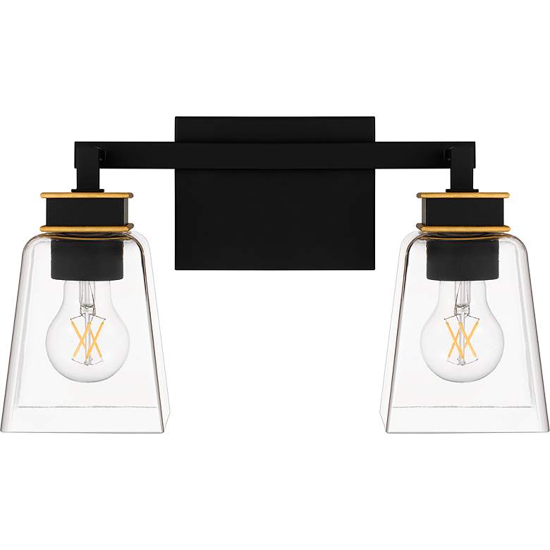 Image 3 Almany 2-Light Matte Black Bath Light more views