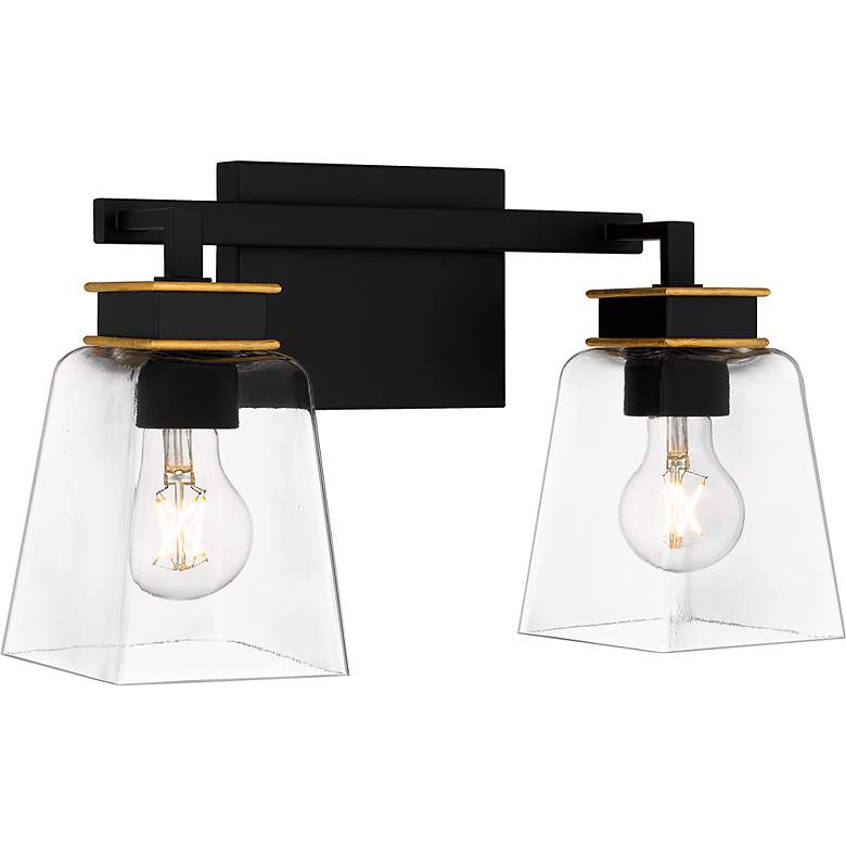 Image 4 Almany 2-Light Matte Black Bath Light more views