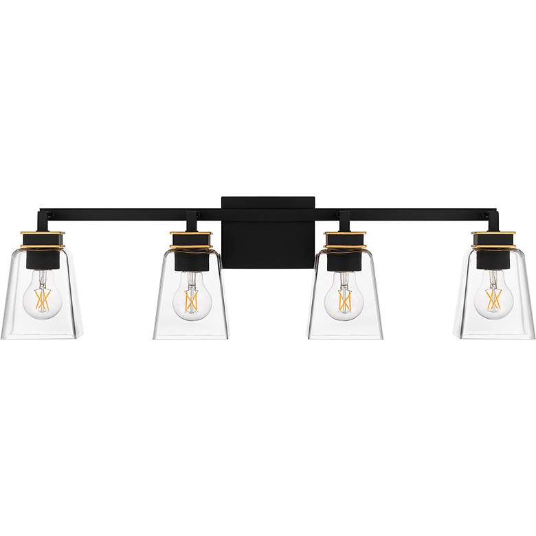 Image 3 Almany 4-Light Matte Black Bath Light more views